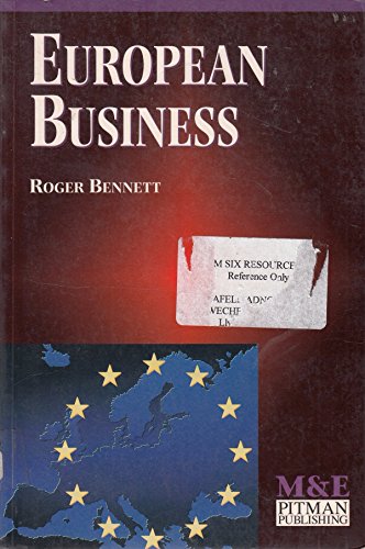 Beispielbild fr European Business (M&E handbooks series) zum Verkauf von AwesomeBooks