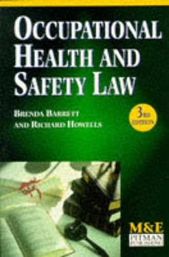 Beispielbild fr Occupational Health and Safety Law zum Verkauf von Better World Books Ltd