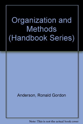 Stock image for Organization and Methods (Handbook Series) for sale by Stephen White Books