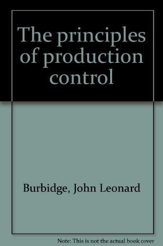 Stock image for The Principles of Production Control for sale by Anybook.com