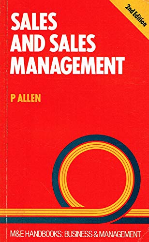 Imagen de archivo de Sales and Sales Management (Handbook Series) a la venta por AwesomeBooks