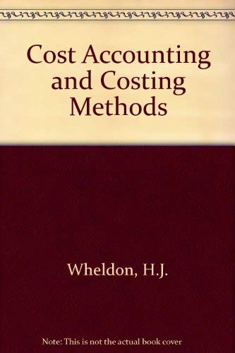 Stock image for Cost Accounting and Costing Methods for sale by WorldofBooks