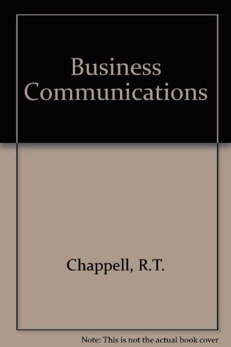Stock image for Business Communications for sale by The London Bookworm