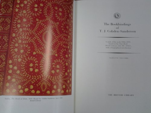 9780712300278: The bookbindings of T.J. Cobden-Sanderson: A study of his work 1884-1893, based on his Time Book (British Library Add. MS. 49061), with a biographical introduction