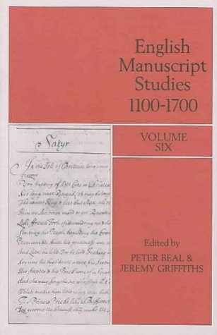 9780712304061: English Manuscript Studies, 1100-1700: v. 6
