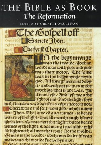 Stock image for The Bible as Book: The Reformation for sale by Blue Sky Rare Books