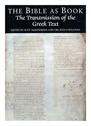 Stock image for The Bible as Book: Transmission of the Greek Text for sale by The Bookstore
