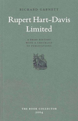 9780712348928: Rupert Hart-Davis Limited: A Brief History with a Checklist of Publications