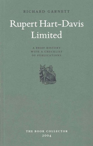 Rupert Hart-Davis Limited a Brief History with a Checklist of Publications