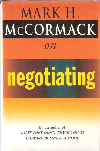 Beispielbild fr Mccormack on Negotiating zum Verkauf von Anybook.com