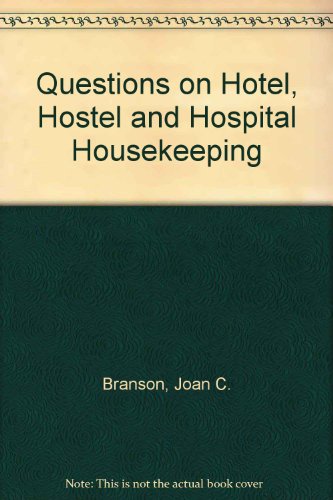 Imagen de archivo de Questions on Hotel, Hostel & Hospital Housekeeping a la venta por Phatpocket Limited