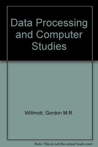 Stock image for Data processing and computer studies for sale by dsmbooks