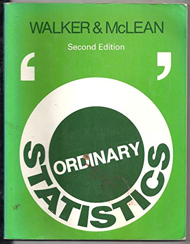 Stock image for Ordinary Statistics for sale by AwesomeBooks