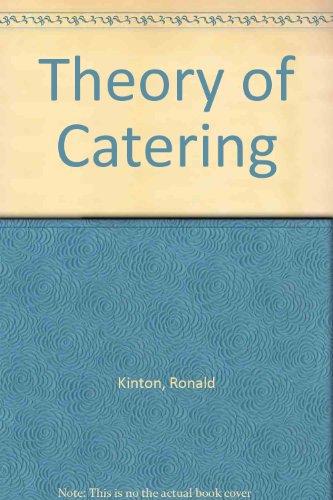 9780713116021: Theory of Catering