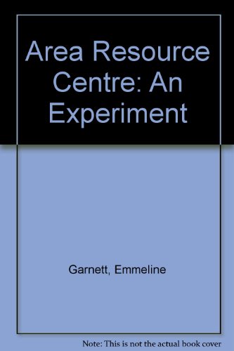 9780713116960: Area Resource Centre: An Experiment