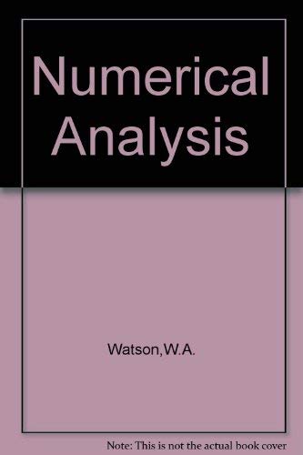Stock image for Numerical Analysis: Mathematics of Computing 1 for sale by Anybook.com