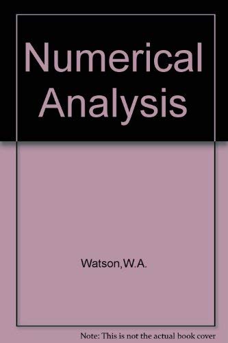 Stock image for Numerical Analysis: Mathematics of Computing 1 for sale by Goldstone Books