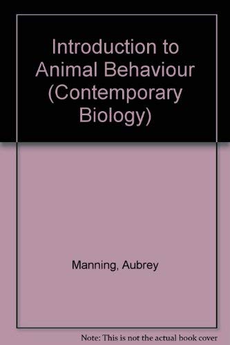 9780713123616: Introduction to Animal Behaviour