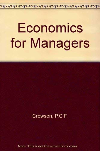 Beispielbild fr Economics for Managers zum Verkauf von AwesomeBooks