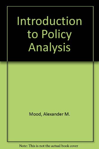 Introduction to Policy Analysis