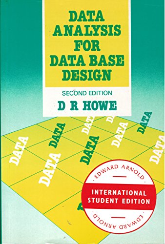 Imagen de archivo de Data Analysis for Data Base Design, Second Edition a la venta por BookHolders