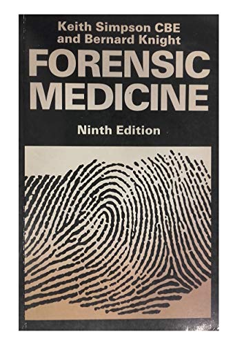 Beispielbild fr Forensic Medicine zum Verkauf von BooksRun