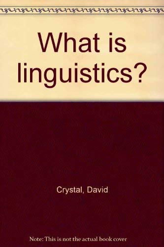 Stock image for What Is Linguistics? for sale by Anybook.com