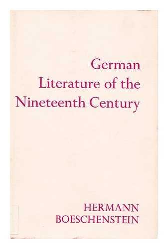 Imagen de archivo de German Literature of the Nineteenth Century a la venta por Book Dispensary