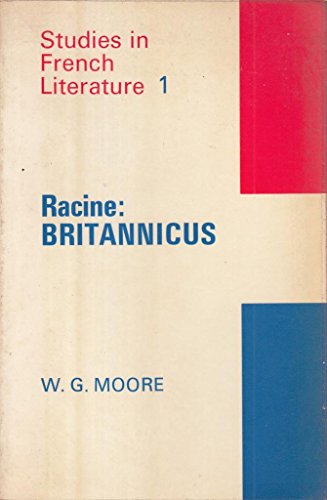 9780713155075: Racine's "Britannicus" (Study in French Literature)