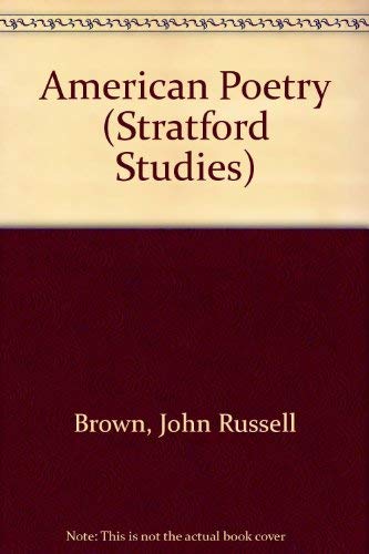 9780713155266: American Poetry (Stratford Studies)