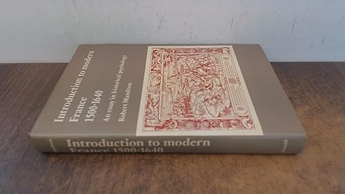 Imagen de archivo de Introduction to modern France, 1500-1640 An essay in historical psychology a la venta por Carlson Turner Books