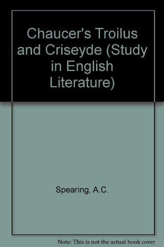 Immagine dell'editore per Chaucer's "Troilus and Criseyde" (Study in English Literature) venduto da Kennys Bookstore