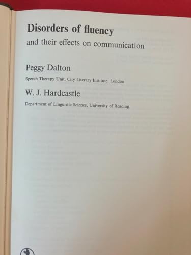 Imagen de archivo de Disorders of Fluency and Their Effects on Communication. a la venta por Zubal-Books, Since 1961