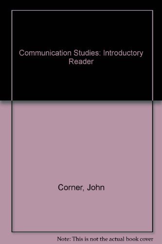 Beispielbild fr Communication Studies: An Introductory Reader zum Verkauf von G. & J. CHESTERS