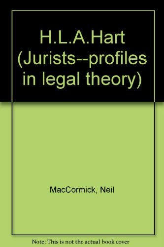 Beispielbild fr H.L.A. Hart (Jurists--profiles in legal theory) zum Verkauf von Irish Booksellers