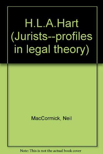 Stock image for H.L.A. Hart (Jurists--profiles in legal theory) for sale by Zubal-Books, Since 1961