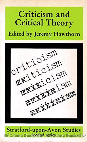 Beispielbild fr Criticism and Critical Theory (Stratford Studies) zum Verkauf von WorldofBooks