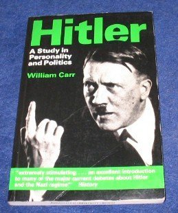 Beispielbild fr Hitler : A Study in Personality and Politics zum Verkauf von Better World Books