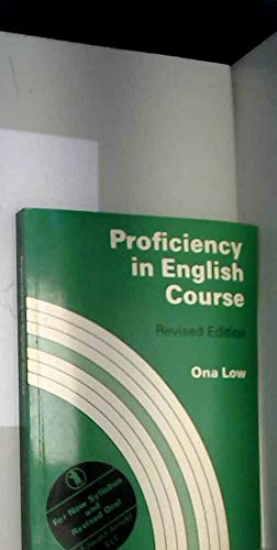 Imagen de archivo de Proficiency in English Course a la venta por HPB-Red