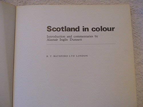 Beispielbild fr Scotland in colour; zum Verkauf von Wonder Book