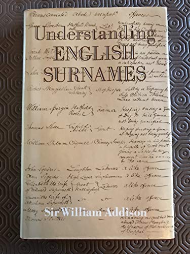 Beispielbild fr UNDERSTANDING ENGLISH SURNAMES. zum Verkauf von Cambridge Rare Books