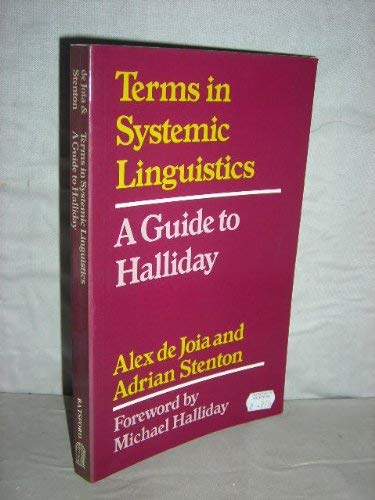 Beispielbild fr Terms in Systemic Linguistics zum Verkauf von WorldofBooks