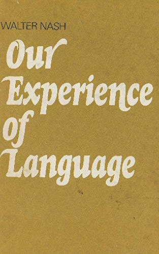 Stock image for Our experience of language for sale by Better World Books