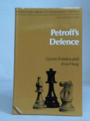 Imagen de archivo de The Petroff Defence (Batsford Library of Tournament Openings) a la venta por WorldofBooks