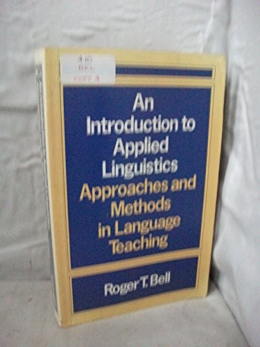 Stock image for An Introduction to Applied Linguistics: Approaches and Methods in Language Teaching for sale by WorldofBooks