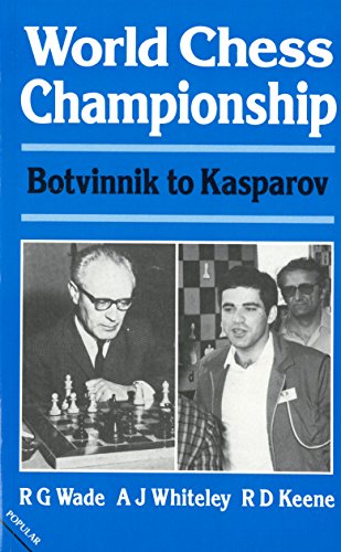 Beispielbild fr The World Chess Championship: Botvinnik to Kasparov (A Batsford chess book) zum Verkauf von ThriftBooks-Dallas