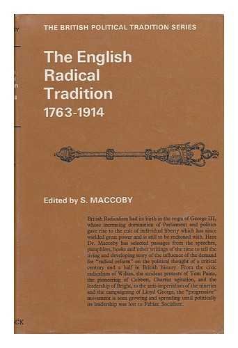 Stock image for English Radical Tradition (British Political Tradition) for sale by Better World Books