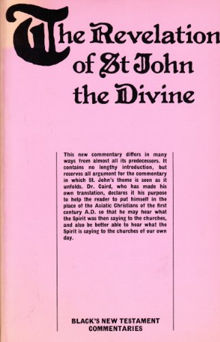 9780713609967: Revelation of St.John the Divine (Black's New Testament Commentaries)
