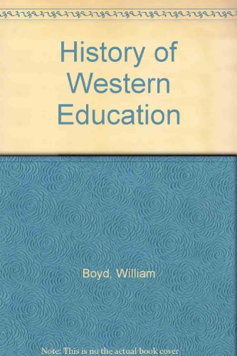 9780713610192: History of Western Education