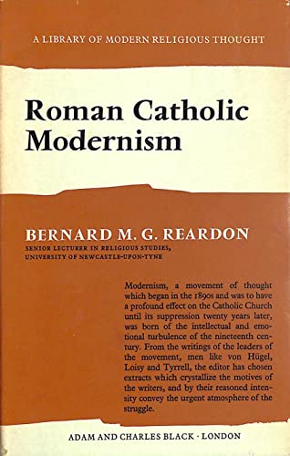 Imagen de archivo de Roman Catholic Modernism a la venta por Better World Books: West